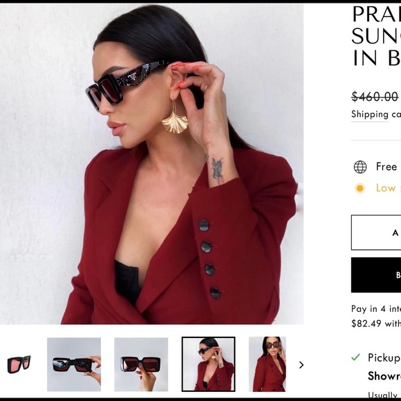 PRADA COLORFUL COLLECTION WITH THE ICONIC PRADA TRIANGLE LOGO 2022 SUNGLASSES - Picture 14 of 16